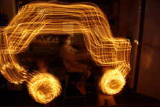 voiture light painting